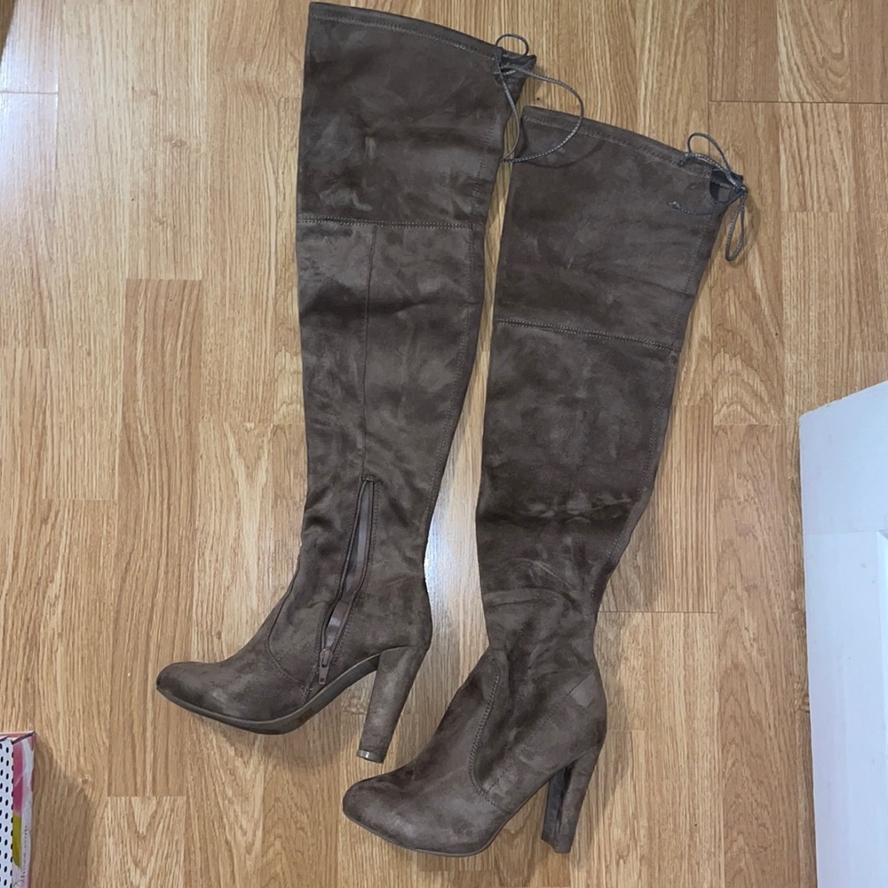 Thigh high booties